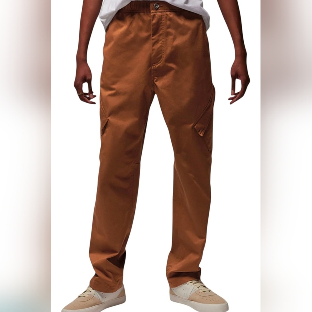 NIKE Jordan Essential Men's Chicago Pants Tan/Black, FB7305-281 Size Large NWT